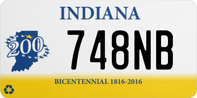 IN license plate 748NB