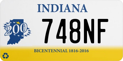 IN license plate 748NF