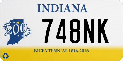 IN license plate 748NK