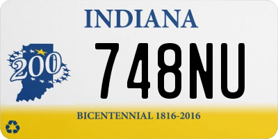 IN license plate 748NU