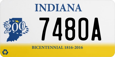 IN license plate 748OA