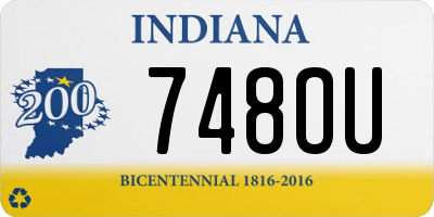 IN license plate 748OU