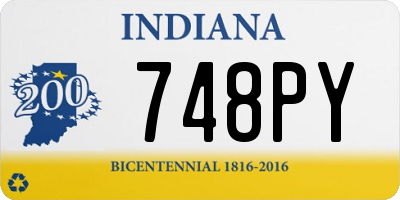 IN license plate 748PY