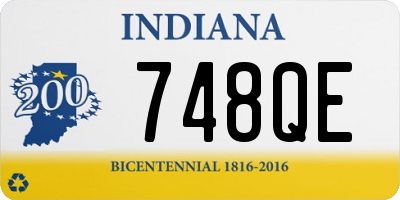 IN license plate 748QE