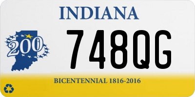 IN license plate 748QG