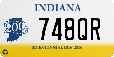 IN license plate 748QR