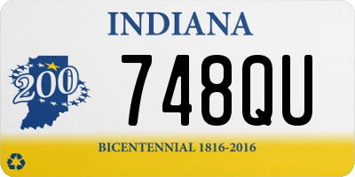 IN license plate 748QU