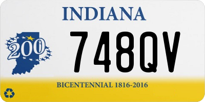 IN license plate 748QV