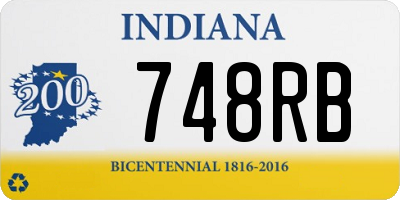 IN license plate 748RB