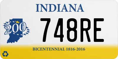 IN license plate 748RE