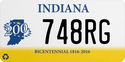 IN license plate 748RG