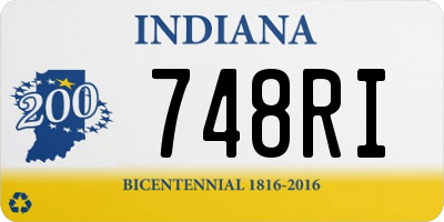 IN license plate 748RI