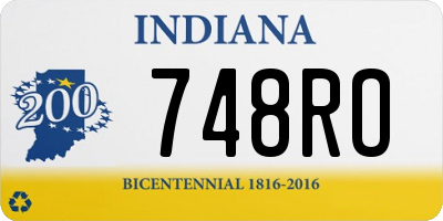 IN license plate 748RO