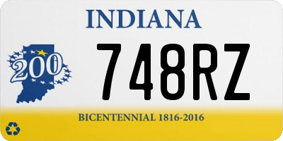 IN license plate 748RZ