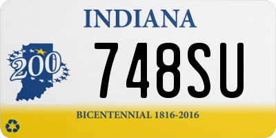 IN license plate 748SU