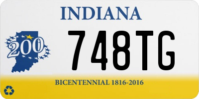 IN license plate 748TG