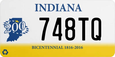 IN license plate 748TQ