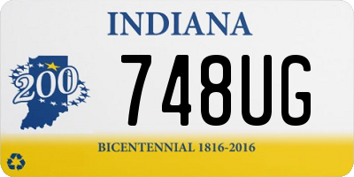 IN license plate 748UG