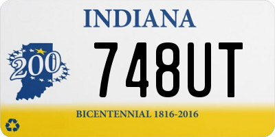 IN license plate 748UT