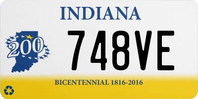 IN license plate 748VE