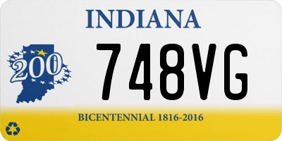 IN license plate 748VG