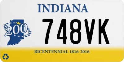 IN license plate 748VK