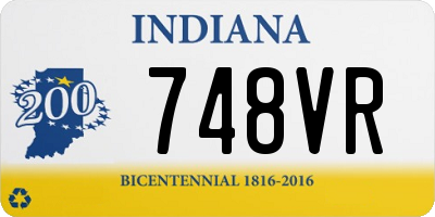 IN license plate 748VR