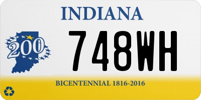 IN license plate 748WH