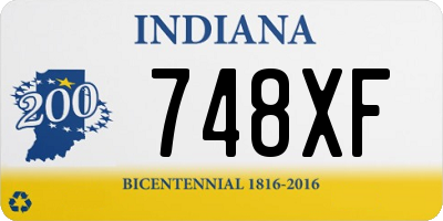 IN license plate 748XF