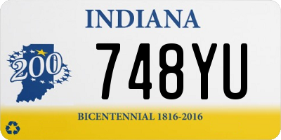 IN license plate 748YU