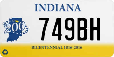 IN license plate 749BH
