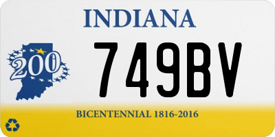 IN license plate 749BV