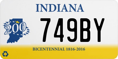 IN license plate 749BY
