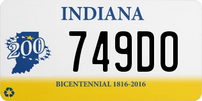 IN license plate 749DO