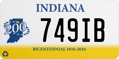 IN license plate 749IB