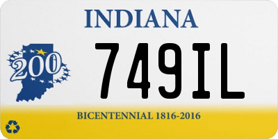 IN license plate 749IL