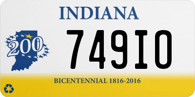 IN license plate 749IO