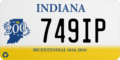 IN license plate 749IP