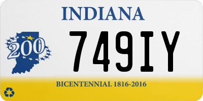 IN license plate 749IY