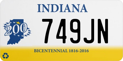 IN license plate 749JN