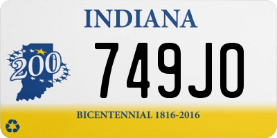 IN license plate 749JO