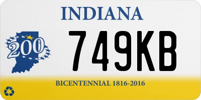 IN license plate 749KB