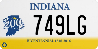 IN license plate 749LG