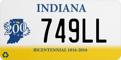 IN license plate 749LL