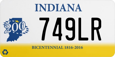 IN license plate 749LR