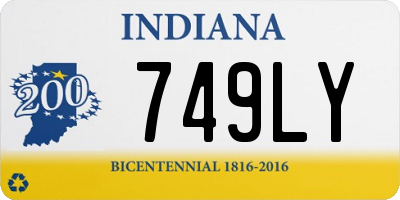 IN license plate 749LY