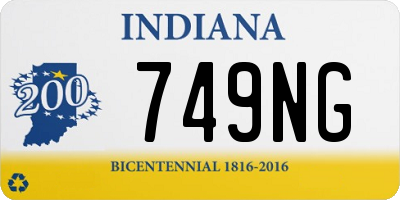IN license plate 749NG