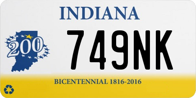 IN license plate 749NK