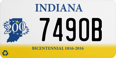 IN license plate 749OB