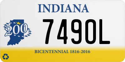 IN license plate 749OL
